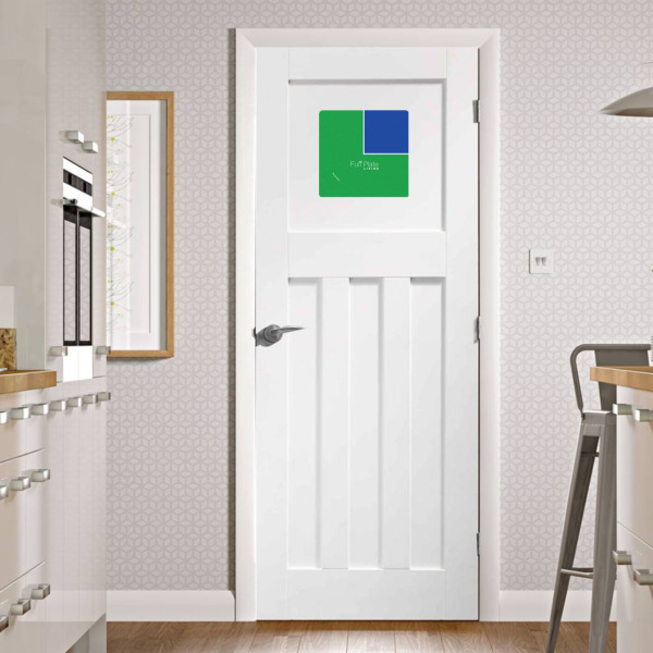 Custom Design - Square Wall Decal on Door