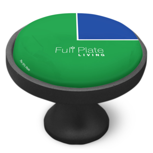 Custom Design - Cabinet Knob - Black - Side