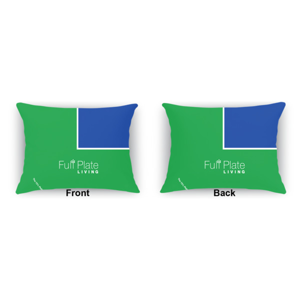 Custom Design - Indoor Rectangular Burlap Pillow (Front and Back)