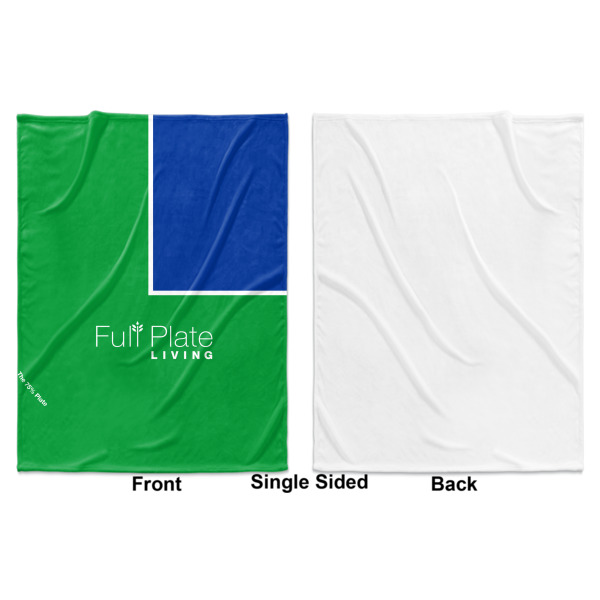 Custom Design - Baby Blanket (Single Sided - Printed Front, White Back)