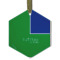 Design Your Own Flat Glass Ornament - Hexagon