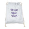 Design Your Own Drawstring Backpack - Sweatshirt Fleece - Double-Sided
