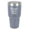 Design Your Own 30 oz Stainless Steel Tumbler - Grey - Single-Sided