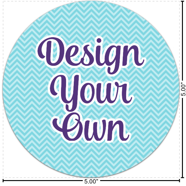 Custom Design Your Own Multipurpose Round Labels - 5"