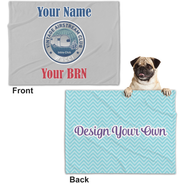 Custom Design - Microfleece Dog Blanket - Regular - Front & Back