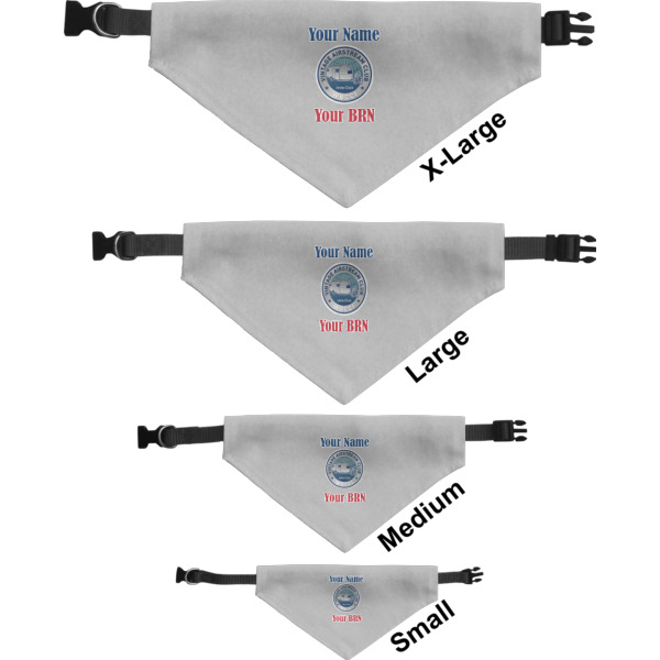 Custom Design - Pet Bandana Sizes