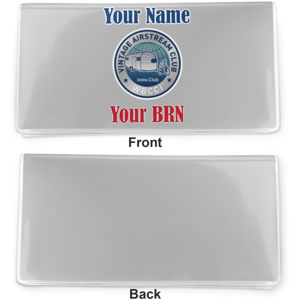 Custom Design - Vinyl Check Book Cover - Front and Back