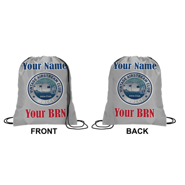 Custom Design - Drawstring Backpack Front & Back Small