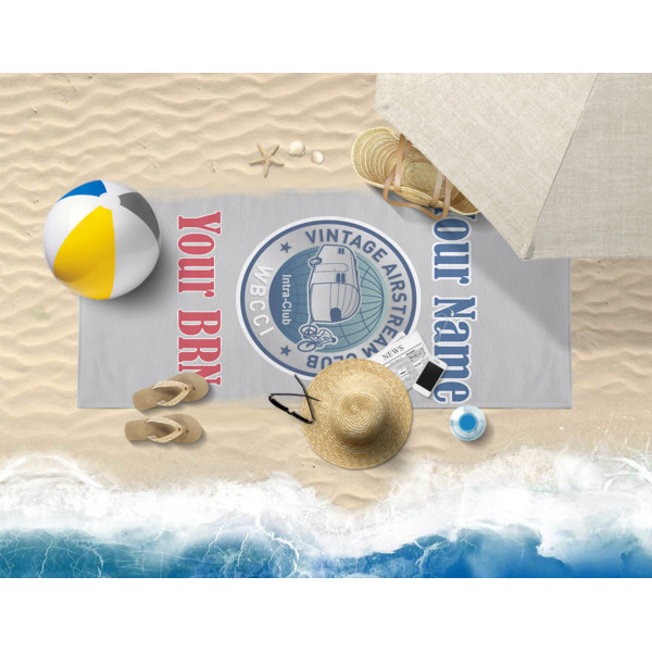 Custom Design - Beach Towel - Lifestyle on Beach