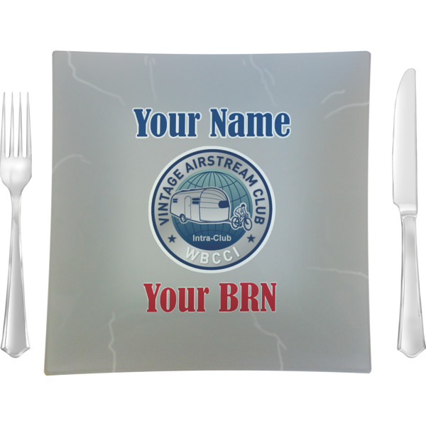 Custom Design Your Own 9.5" Glass Square Lunch / Dinner Plate