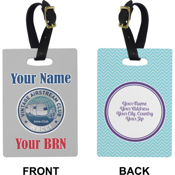 Custom Design - Rectangle Luggage Tag (Front + Back)