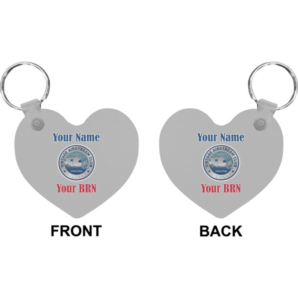 Custom Design - Heart Keychain (Front + Back)
