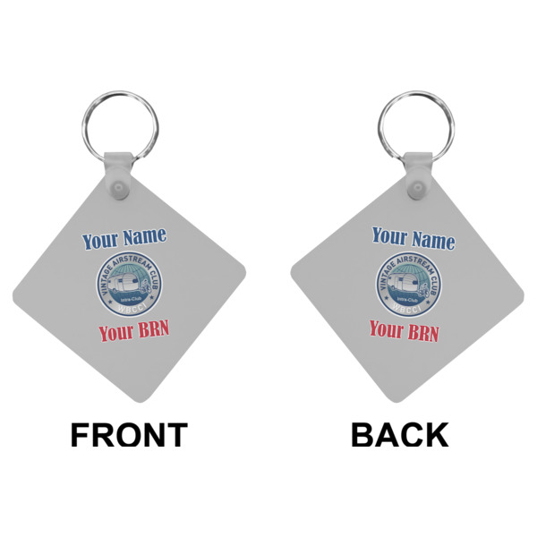 Custom Design - Diamond Keychain (Front + Back)