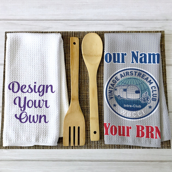 Custom Design - Waffle Weave Towels - 2 Print Styles