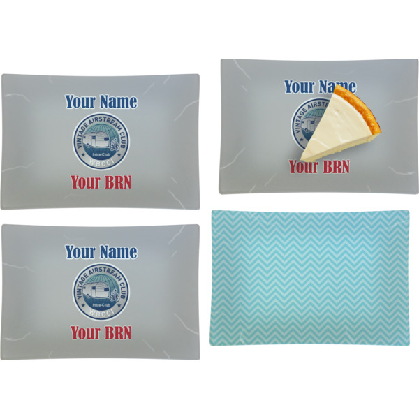 Custom Design - Set of Rectangular Appetizer / Dessert Plates