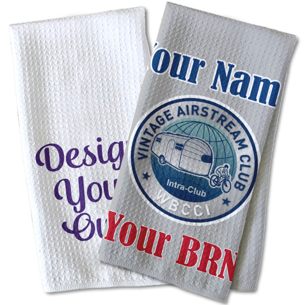 Custom Design - Waffle Weave Towels - Two Print Styles