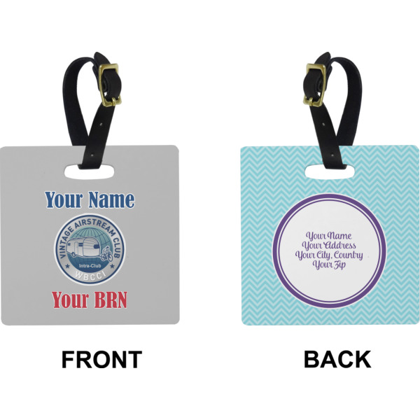 Custom Design - Square Luggage Tag (Front + Back)