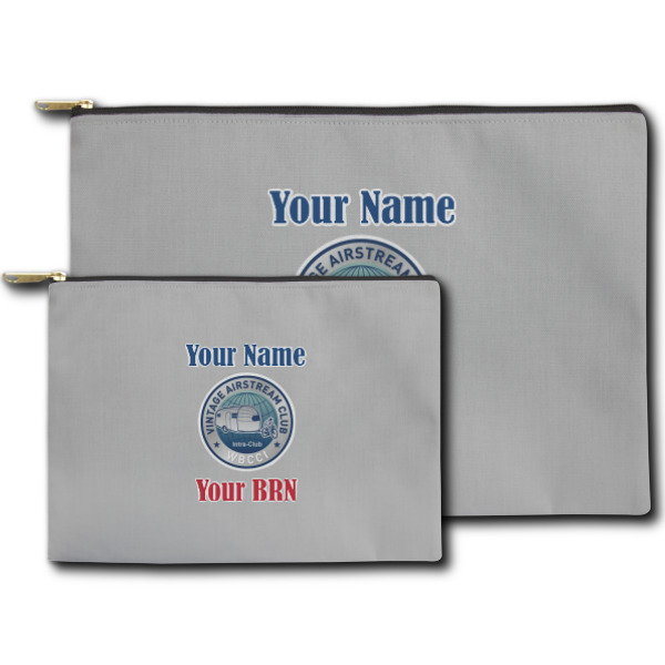 Custom Design - Zippered Pouches - Size Comparison