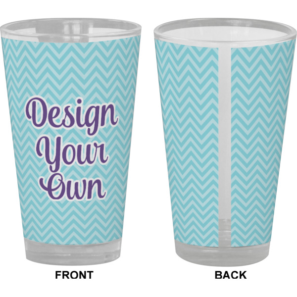 Custom Design - Pint Glass - Full Color - Front & Back Views