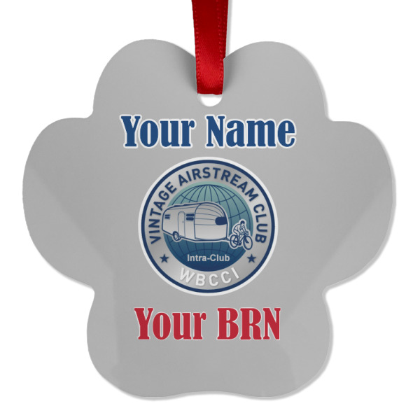 Custom Design - Metal Paw Ornament - Front