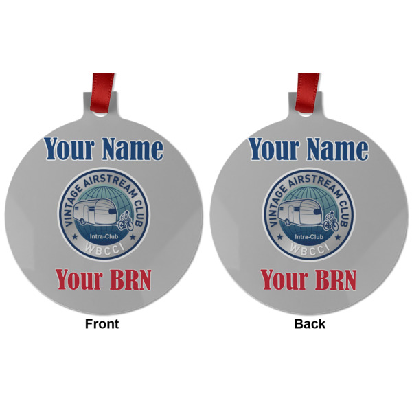 Custom Design - Metal Ball Ornament - Front and Back