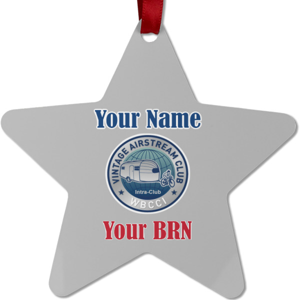 Custom Design - Metal Star Ornament - Front