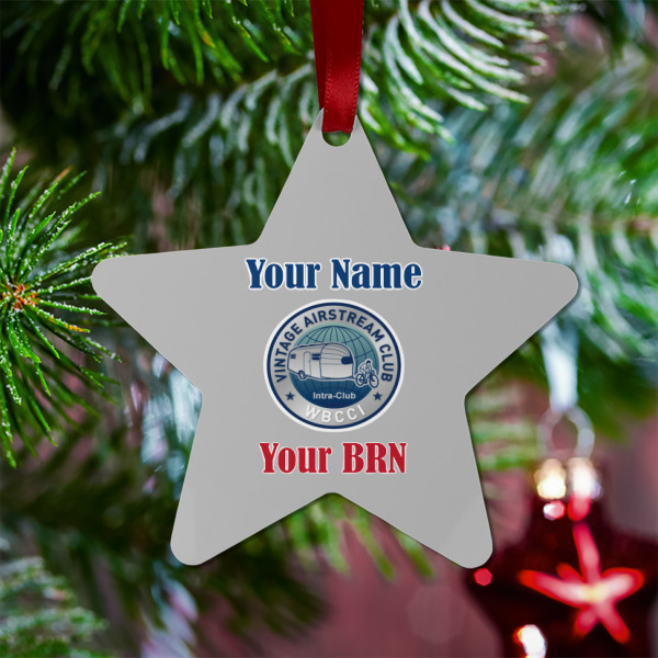 Custom Design - Metal Star Ornament - Lifestyle