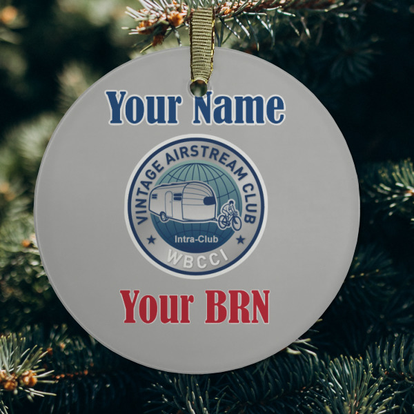 Custom Design - Frosted Glass Ornament - Round (Lifestyle)