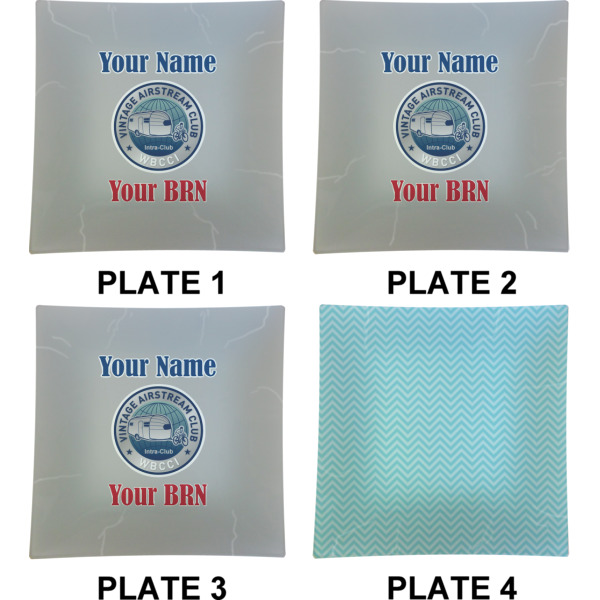 Custom Design - Set of Square Dinner Plates (Approval)