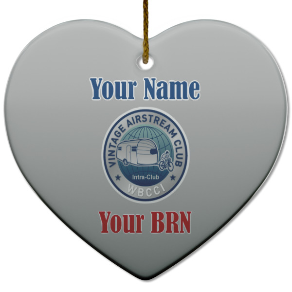 Custom Design - Ceramic Flat Ornament - Heart (Front)