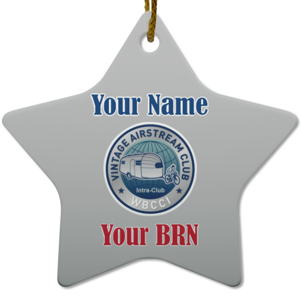 Custom Design - Ceramic Flat Ornament - Star (Front)