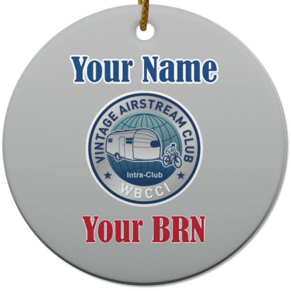 Custom Design - Ceramic Flat Ornament - Circle (Front)