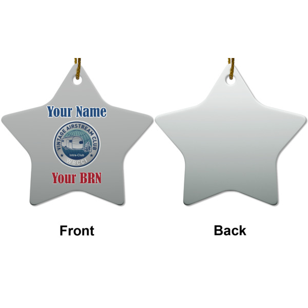 Custom Design - Ceramic Flat Ornament - Star Front & Back (APPROVAL)