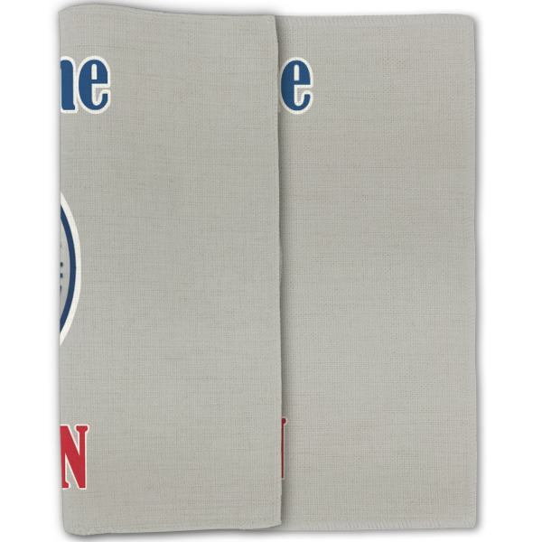 Custom Design - Linen Placemat - Double Sided - Folded Half