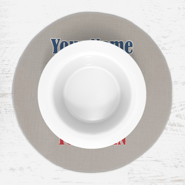 Custom Design - Round Linen Placemats - LIFESTYLE (single)