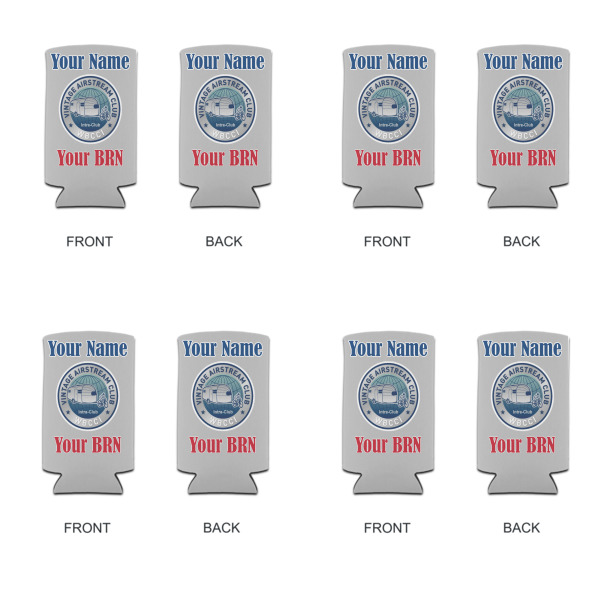 Custom Design - Can Cooler - Tall 12oz - Set of 4 - Front & Back