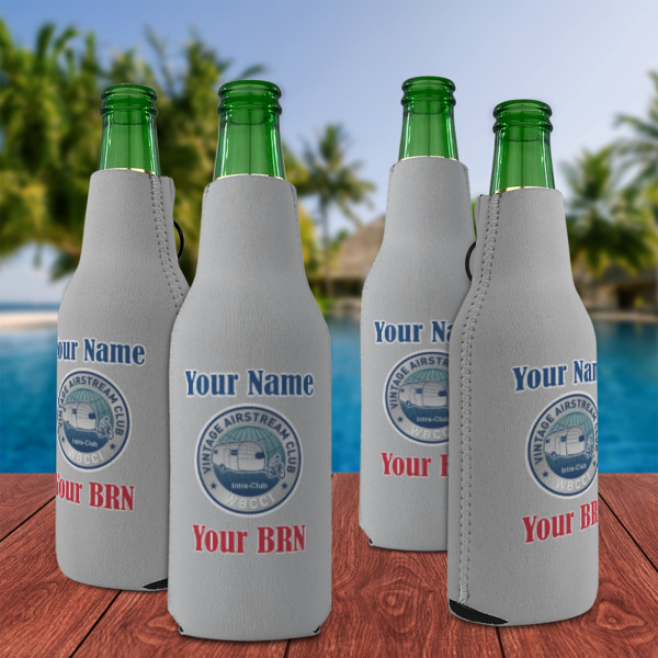 Custom Design - Zipper Bottle Cooler - Set of 4 - Lifestyle