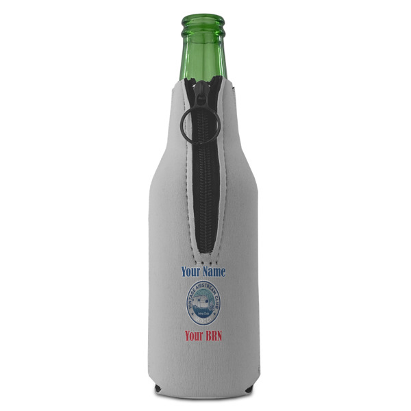 Custom Design - Zipper Bottle Cooler - BACK (bottle)