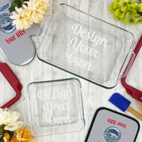 Custom Design - Glass Baking Dish Set - Lifestyle