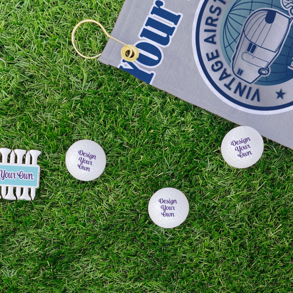 Custom Design - Golf Balls - Generic - Set of 3 - LIFESTYLE