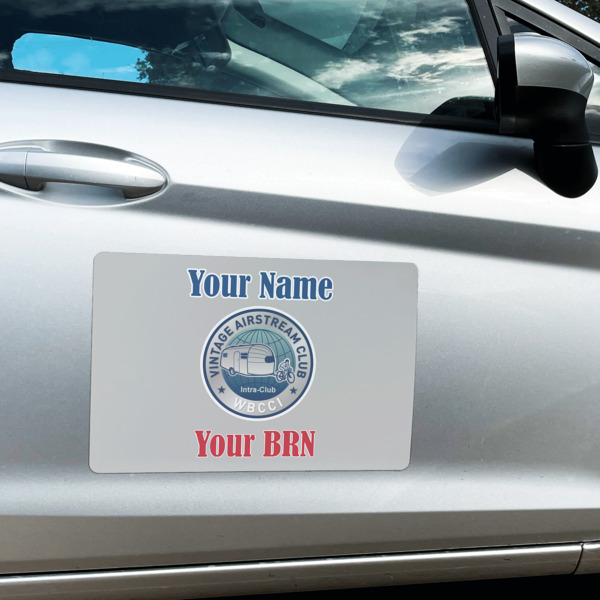 Custom Design - Large Rectangle Car Magnets- In Context