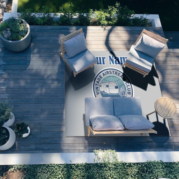 Custom Design - 8'x10' Patio Rug - In context