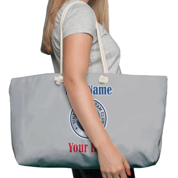 Custom Design - Large Rope Tote Bag - In Context View