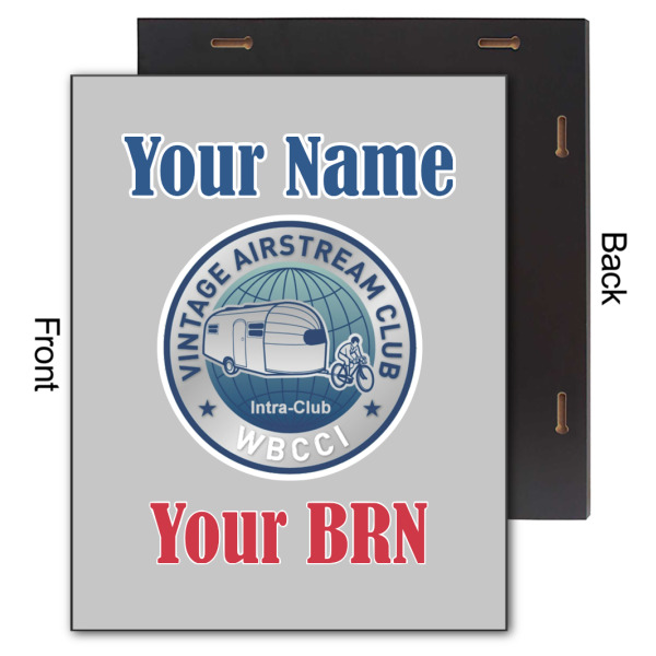 Custom Design - 11x14 Wood Print - Front & Back View