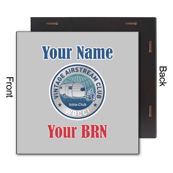 Custom Design - 12x12 Wood Print - Front & Back View