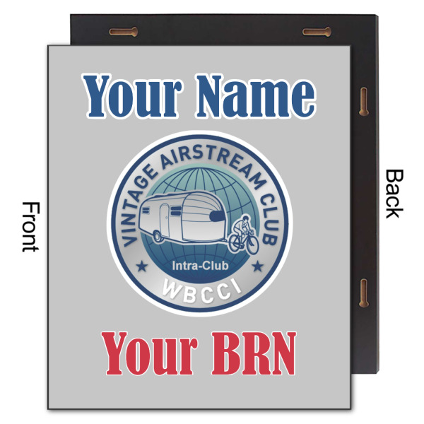 Custom Design - 20x24 Wood Print - Front & Back View