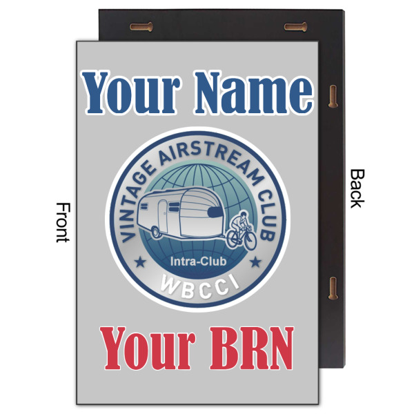 Custom Design - 20x30 Wood Print - Front & Back View