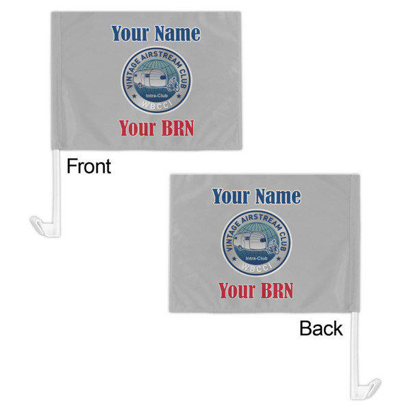 Custom Design - Car Flag - 11" x 8" - Front & Back View