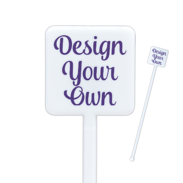 Custom Design Your Own Square Plastic Stir Sticks
