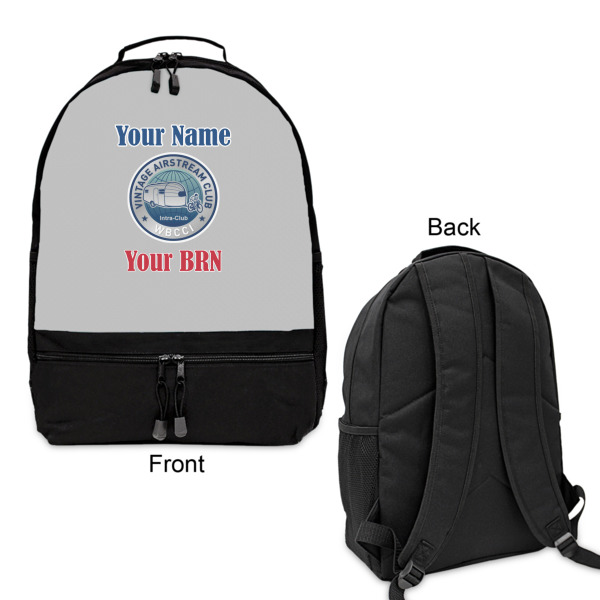 Custom Design - Large Backpack - Black - Front & Back View
